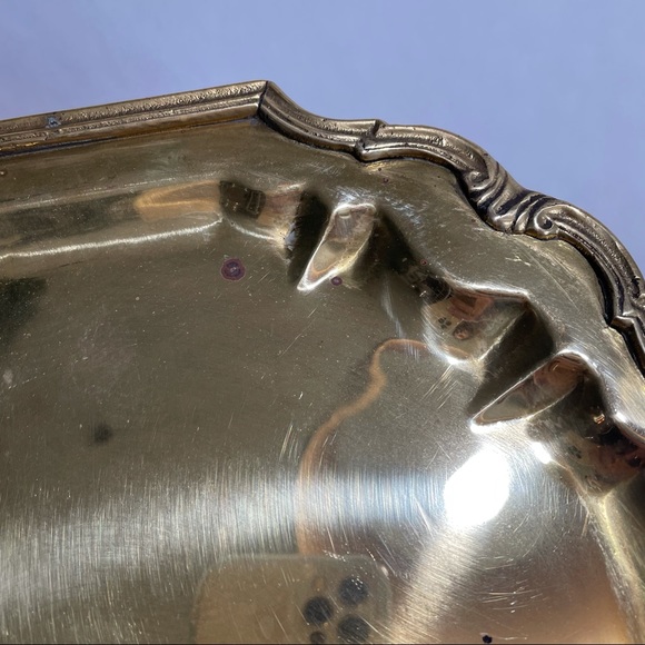 Vintage Hampton Brass Shop large serving tray - Picture 7 of 12